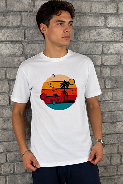 örses Colorful Round Patterned Summer Themed Premium T-Shirt |   Special Gift...