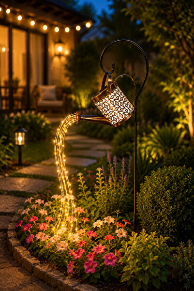 Dessa Lampă solară decorativă cu aspersor, 36 LED-uri, lumină alb cald, IP44,...