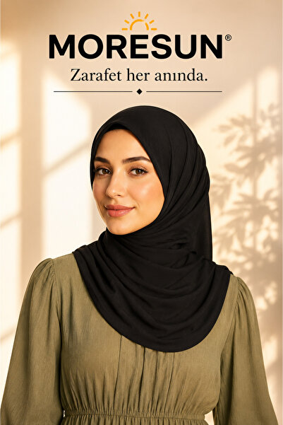 MORESUN Practical Hijab Sandy Shawl - Ready-To-Wear Turban Hijab Scarf Prayer...