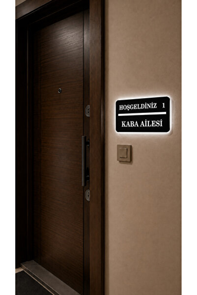 Genel Markalar KİŞİYE ÖZEL HOŞGELDİNİZ LEDLİ KAPI İSİMLİĞİ