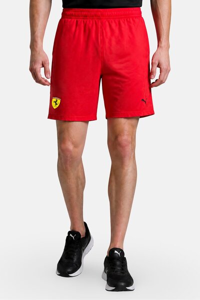 Puma x Scuderia Ferrari Men Sportswear Fit Brand Logo Outdoor Shorts, Red