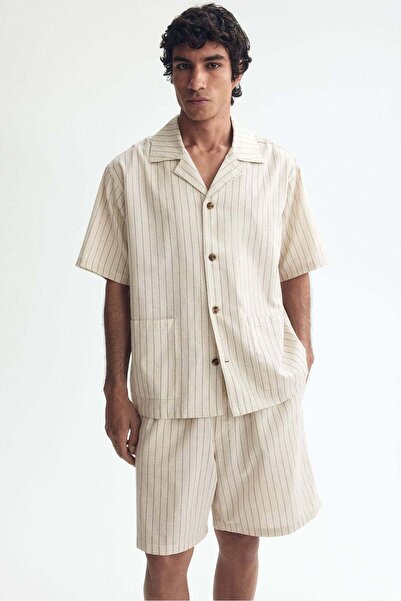 H&M Linen-blend resort shirt and shorts set