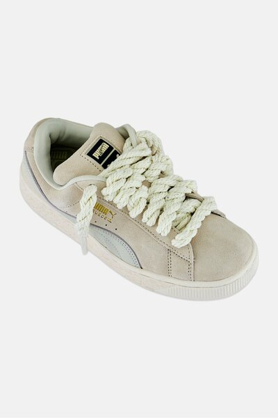 Puma x Select Men Suede Xl Rope Lace Up Outdoor Shoes, Off White