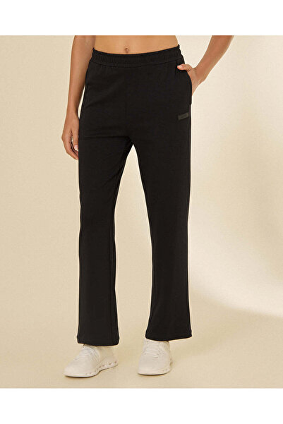 REDTAG Women Black Basic Wide Leg Active Pants