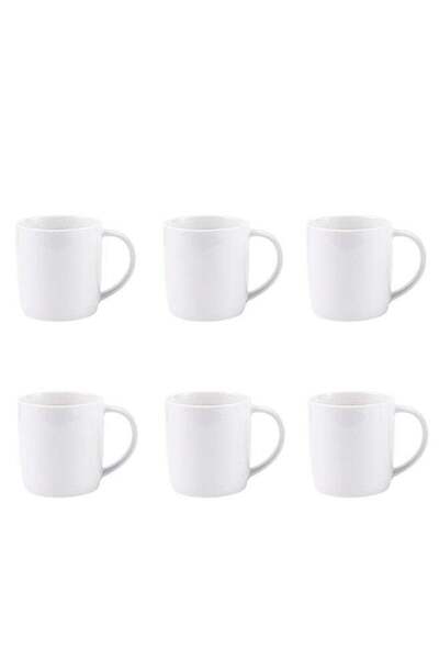 Dove 6-Piece Porcelain Mug Set 320ML White