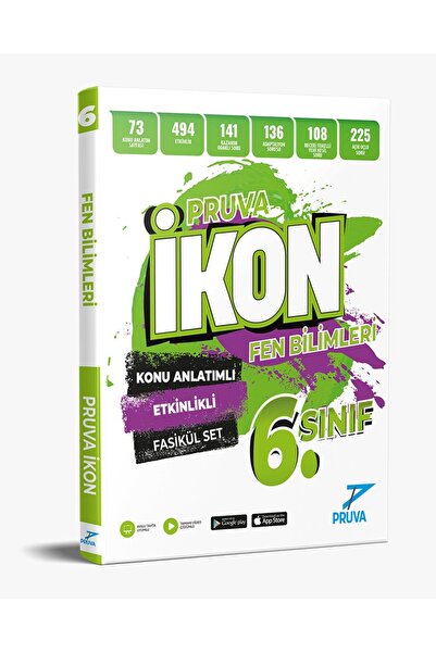 Pruva Akademi 6. SINIF İKON KONU ANLATIMLI ETKİNLİKLİ FÖY FEN BİLİMLERİ