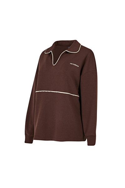 New Balance WNC3402 Kahverengi Kadın Sweatshirt