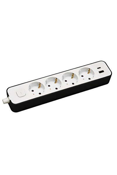 OEM Inox Kiss Πολύμπριζο 4 θέσεων 3*1,5mm²/1,5m με παιδική προστασία &amp; δι...
