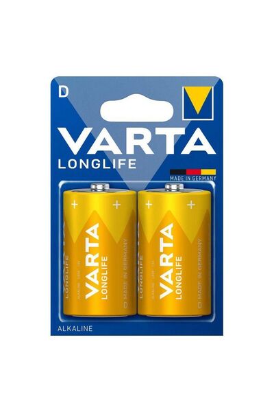 Varta Longlife D 1.5V αλκαλικές μπαταρίες 2 τμχ