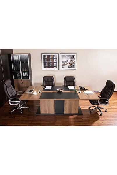 Midas Furniture طاولة اجتماعات مكتبية من تادكاستر مقاس 240 سم