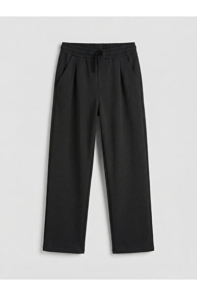 LC Waikiki Two Mt Shop Quality Lcw Kids Anthracite Elastic Waist Boys' Trousers