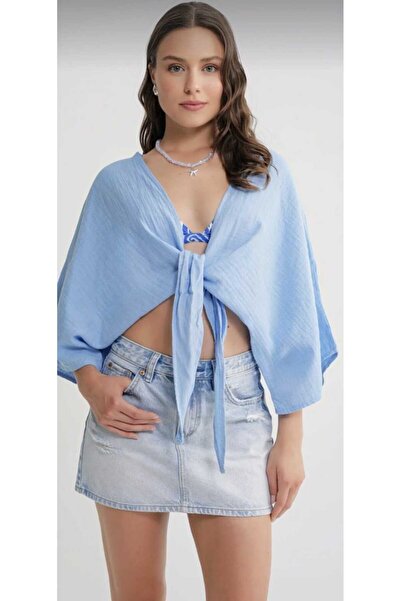 VIORA FASHION Müslin Bağlamalı Bluz