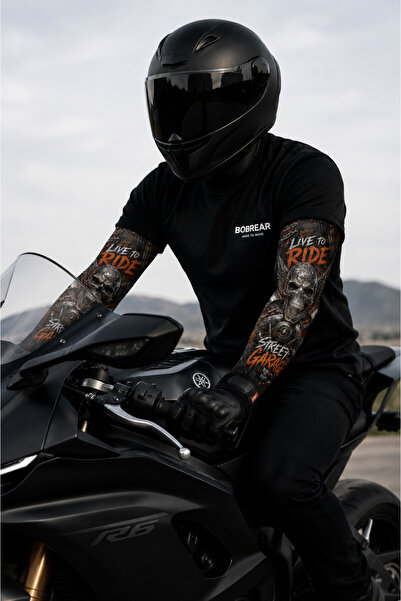 Bobrear Motosiklet Kol Çorabı UV Korumalı Nefes Alabilen Spor Kolluk Unisex