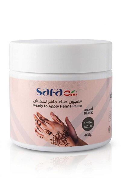 SAFA Ready to Use Cone/Henna Paste for Mehndi - Black (from Cone / Saffa Cone)