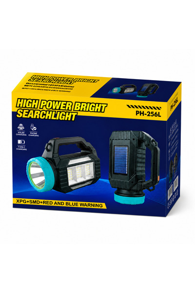 OEM Преносим соларен фенер, Мощен LED прожектор, Соларно зареждане и USB Type...