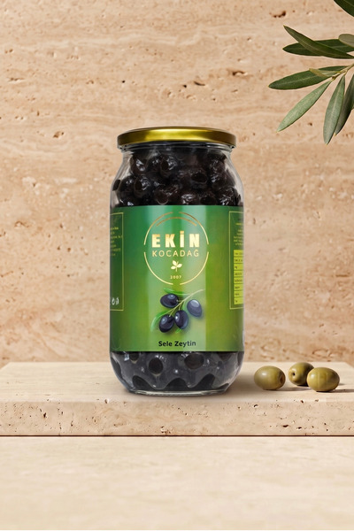 Gemlik Siyah Sele Zeytin 650gr - XL Boy