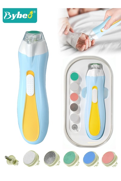 BYBEO Baby Nail Clippers, Electric Trimmer, Infant Nails File Kit with LED Li...