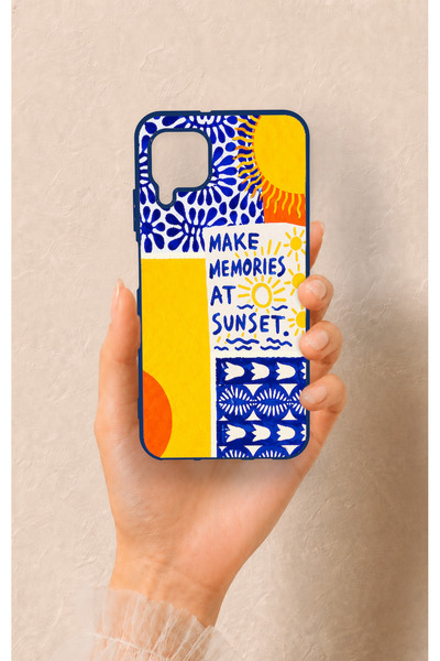 Vip Case Huawei P40 Lite Uyumlu Sunset Desenli Silikon Kılıf