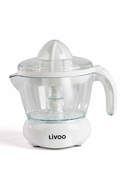 LİVOO DOD131W Electric Citrus Juicer, 25W, 0.7L, 2 Interchangeable Cones, White
