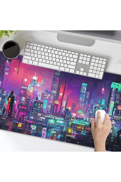 GENERAL White Kawaii Cats Gaming Mouse Pad XL Cute Anime Kittens Japanese Ext...