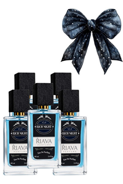 RIAVA PERFUME 5 قطع من عطر في آي بي ريتش نايت بلو 100 مل