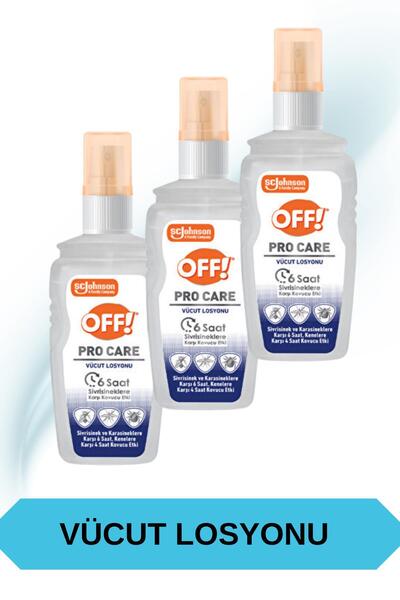 OFF Pro Care Sinek ve Kene Kovucu Losyon 100 ml 3'lü Set