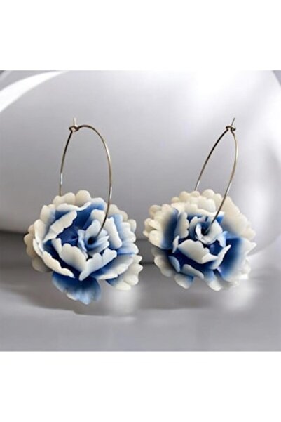 OEM Peony Hoop Earrings made of Stainless Steel – Elegant and Feminine Accessory