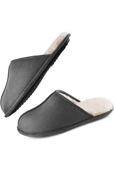 GENERAL LORDFON Mens-Memory-Foam-Slip-On-House-Slippers Closed Toe Scuff Indo...