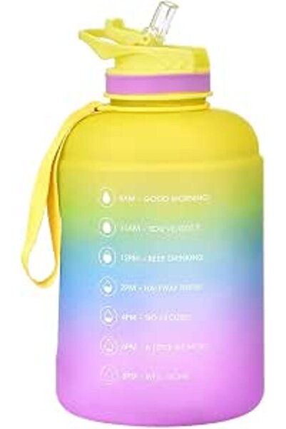 Alcoach زجاجة مياه رياضية - زجاجة مياه سعة 2.2 لتر | زجاجة رياضية كبيرة | خال...