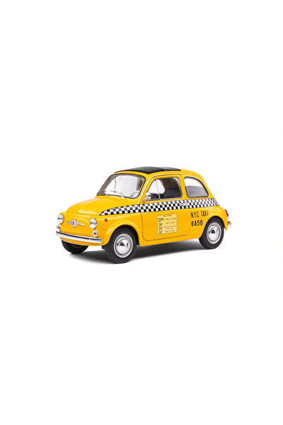 Solido Sigilat- Fiat 500 Taxi New York 1965 Galben- Scara 1:18-