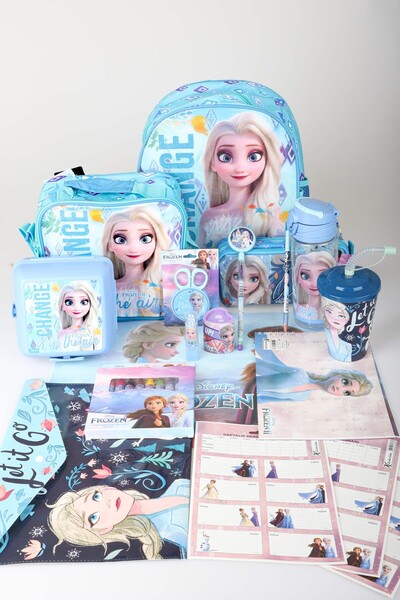 ELSA مجموعة أدوات مكتبية كاملة مرخصة من x Dekomus، حقيبة أقلام رصاص، علبة غدا...