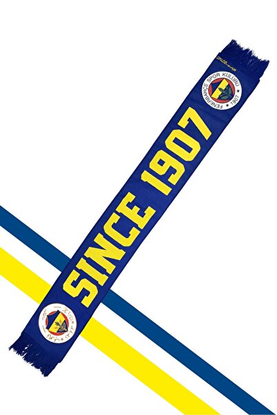 Fenerbahçe Κίτρινο Ναυτικό Μπλε Υφαντό Φουλάρι Unisex από το 1907
