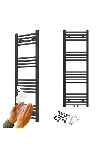 Granitan Radiator baie Raven, scara, 120x40 cm, 413W, electric, Negru