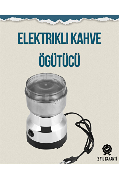 T8 Store Kompakt Elektrikli Kahve ve Baharat Öğütücü | 14500 Devir, Şeffaf Ka...