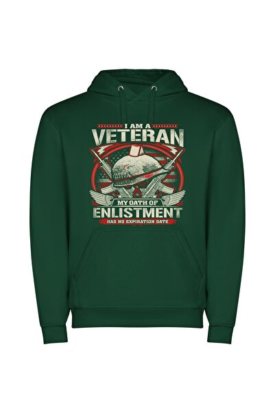 iLovePrints Proud Veteran's Glamorous Declaration Φούτερ με κουκούλα σε χρώμα...