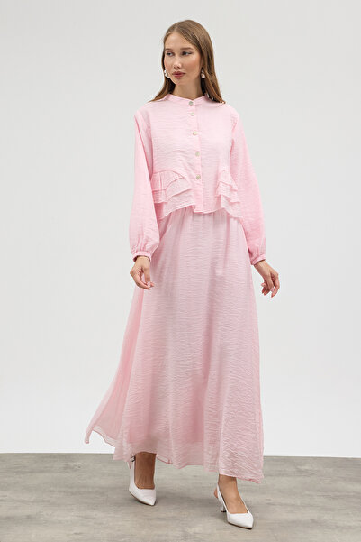 VAVİNOR Mia Skirted Suit - Pink