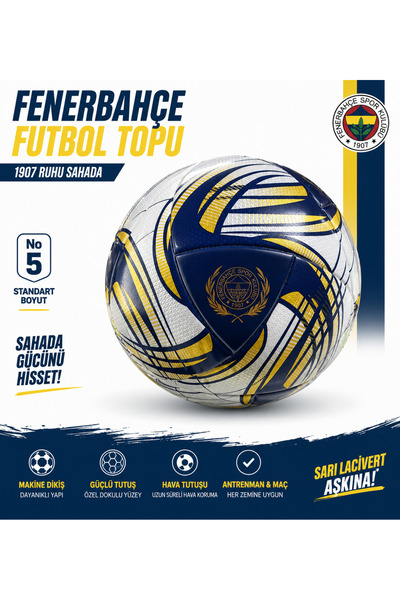 Fenerbahçe 1907 Desenli No:5 Futbol Topu Velocity Yeni Sezon