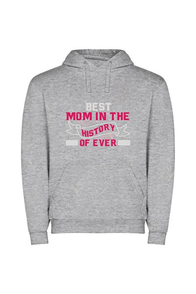 iLovePrints Ultimate Supermom of All Φούτερ με κουκούλα σε χρώμα Γκρι