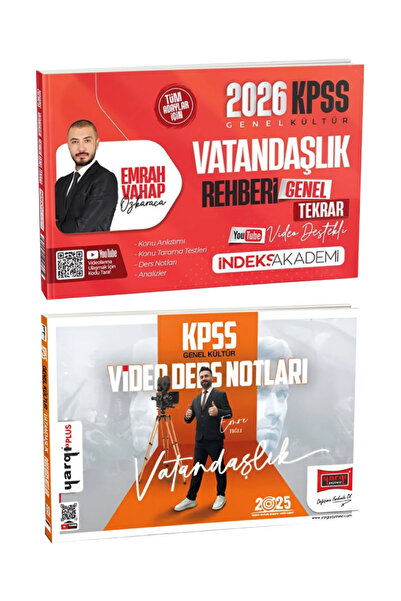İndeks Akademi KPSS 2026 Emrah Vahap Özkaraca Vatandaşlık Rehberi Genel Tekra...