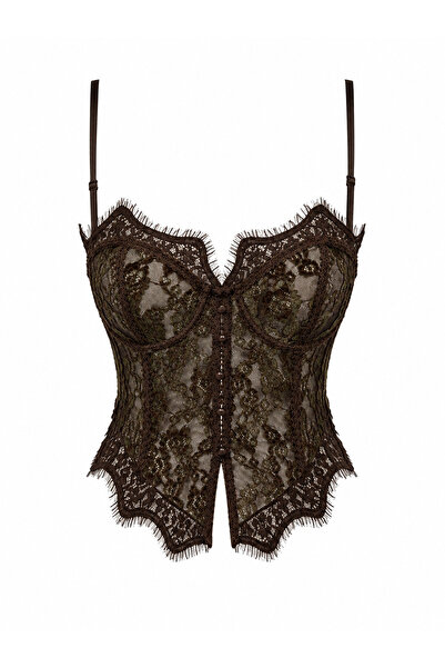 Özge Özgenç Lace-Up Buttoned Corset