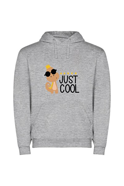 iLovePrints Cool Monkey Chicfest Φούτερ με κουκούλα σε χρώμα Γκρι