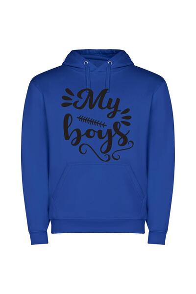 iLovePrints Charming Boy Collection Φούτερ με κουκούλα σε χρώμα Μπλε