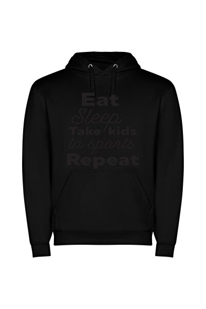 iLovePrints Sleek Sports Night Out Φούτερ με κουκούλα σε χρώμα Μαύρο
