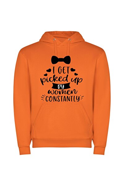 iLovePrints Women's Constant Admirer Φούτερ με κουκούλα σε χρώμα Πορτοκαλί