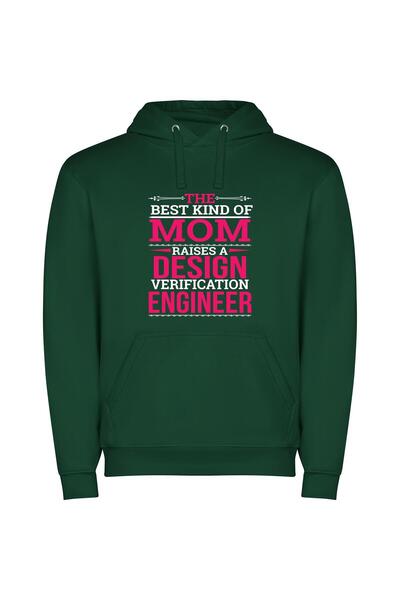 iLovePrints Respected Mom Engineer Φούτερ με κουκούλα σε χρώμα Πράσινο