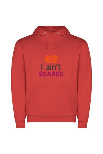 iLovePrints Pumpkin's Petrifying Expression Φούτερ με κουκούλα σε χρώμα Κόκκινο