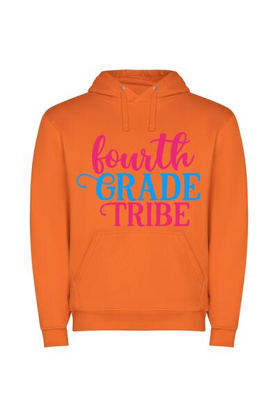 iLovePrints Tribe's Elite Fourth Grade Φούτερ με κουκούλα σε χρώμα Πορτοκαλί