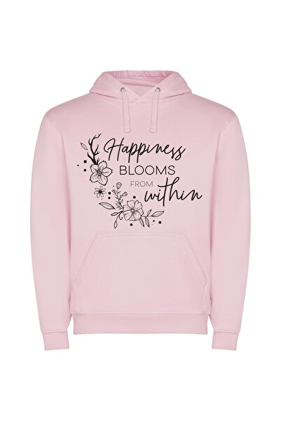 iLovePrints Blooming Happiness: Ethereal Expressions Φούτερ με κουκούλα σε χρ...