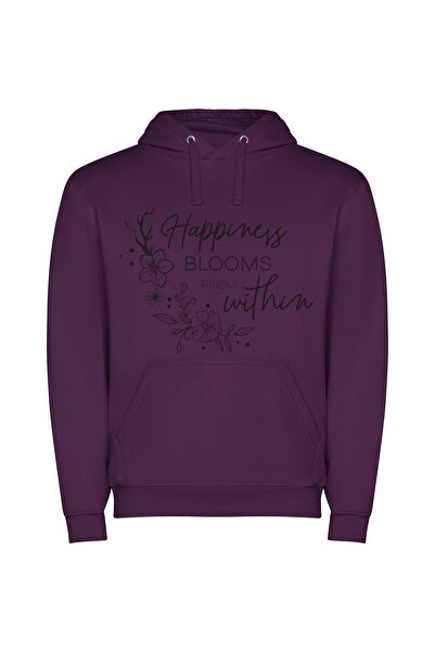 iLovePrints Blooming Happiness: Ethereal Expressions Φούτερ με κουκούλα σε χρ...