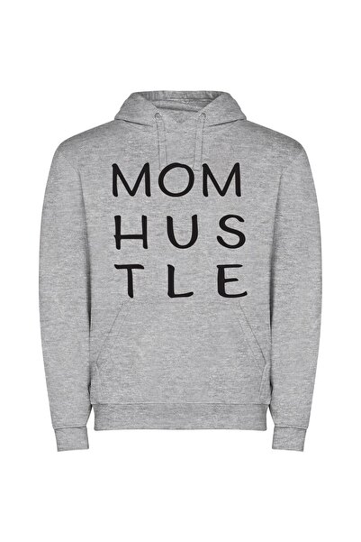 iLovePrints The Monochrome Hustler Journey Φούτερ με κουκούλα σε χρώμα Γκρι